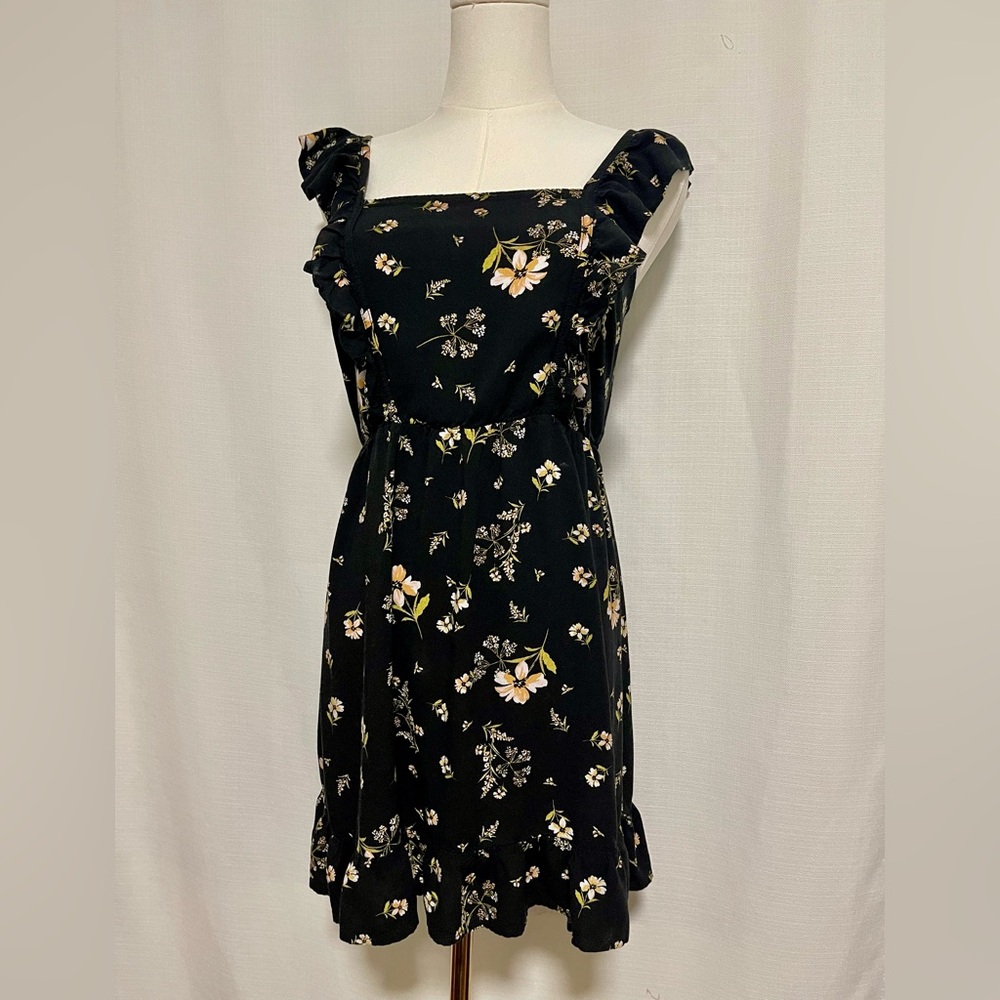 Wild Fable Floral Ruffle Mini Dress - XS Cottagecore